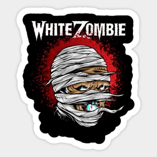 White Zombie metal Sticker